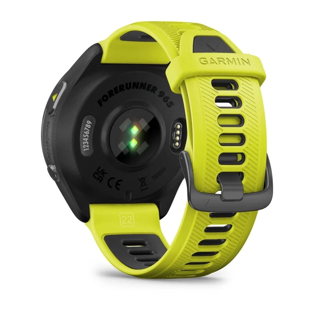 GARMIN Forerunner® 965 GPS Smartwatch | Carbon Grey DLC Titanium Bezel with Black Case Black