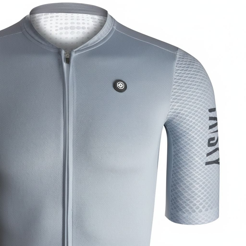 Baisky Men’s Cycling Short Jersey - Purity Gray