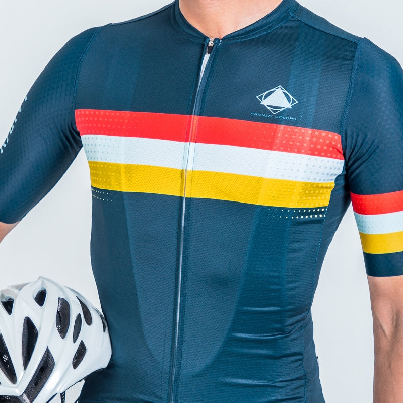 Baisky Men's Short Cycling Jersey | Parallel Blue | S
