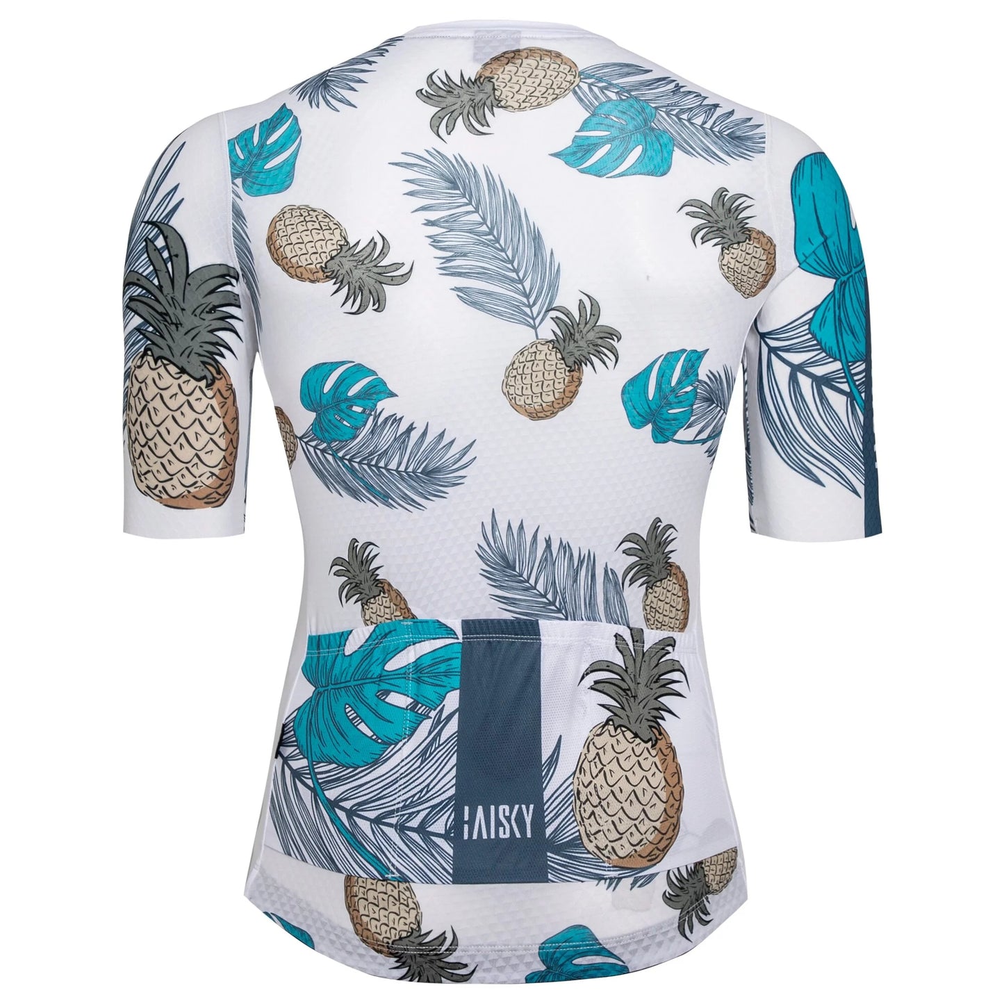 Baisky Men's Short Cycling Jersey | Pineapple White | S
