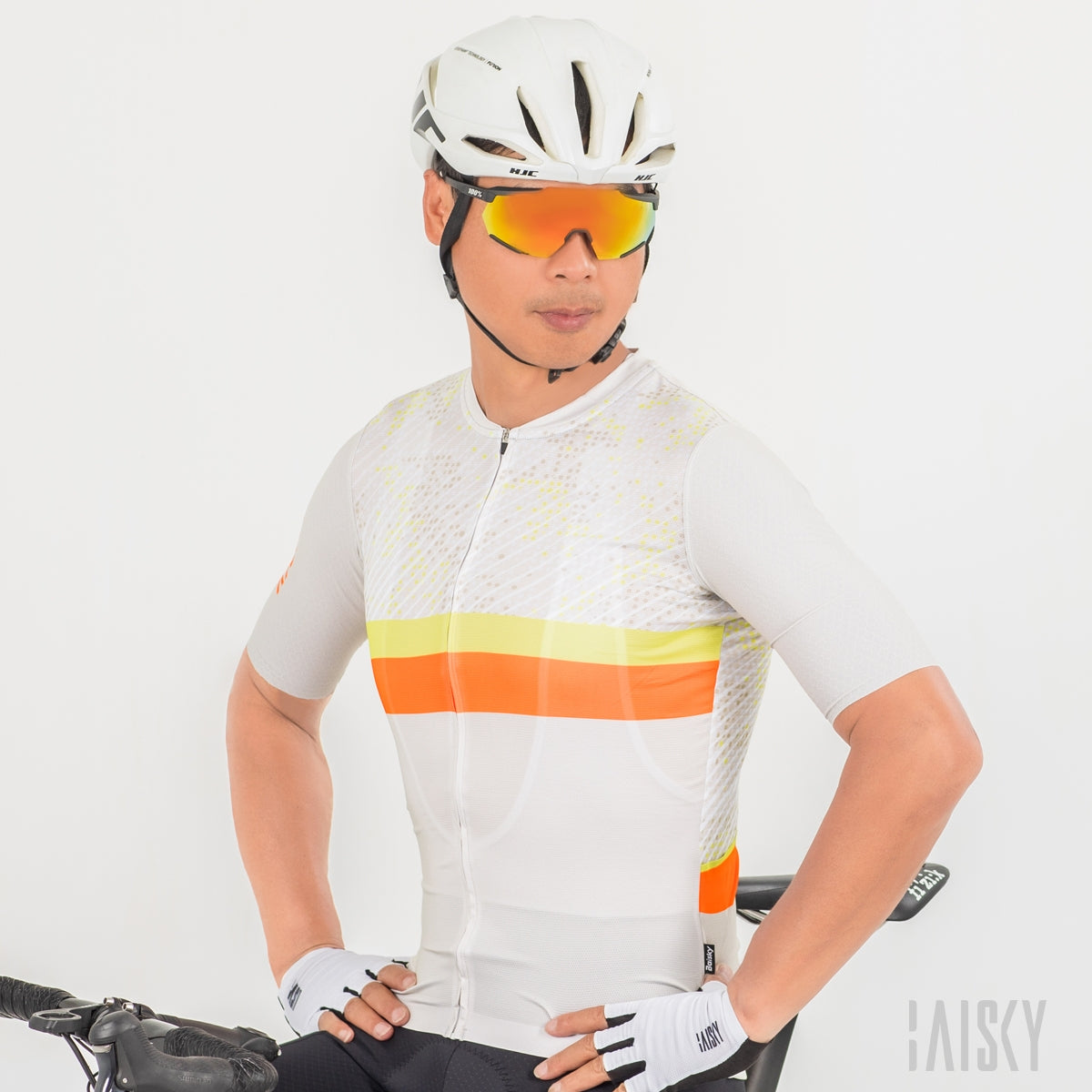 Baisky Men's Cycling Short Jersey | Starsharp Gray