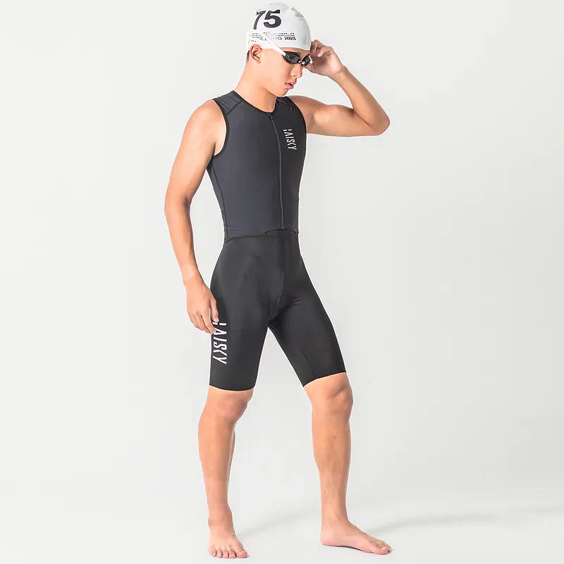 Baisky Men’s Sleeveless Triathlon Suit - Black - Extra Large