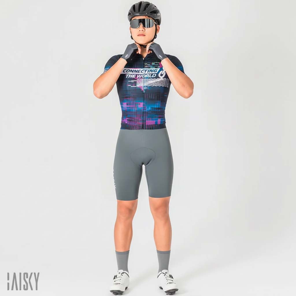 Baisky Men’s Cycling Short Jersey - Connect Black - Small