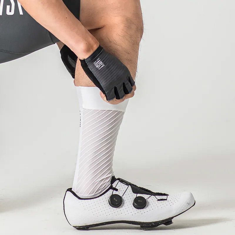 Baisky Windknife Cycling Socks - White - Medium
