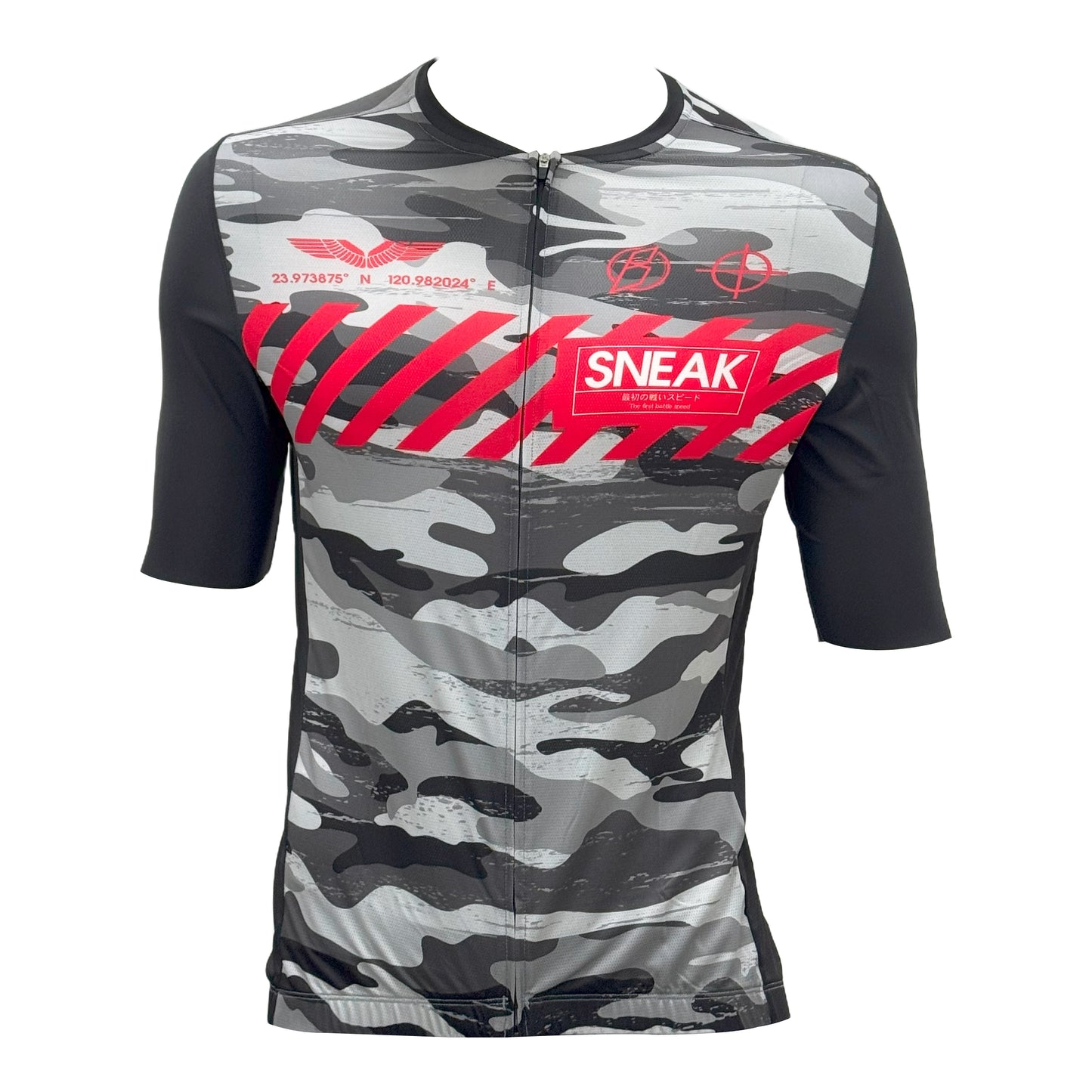 Baisky Men's Cycling Jersey | Black & White