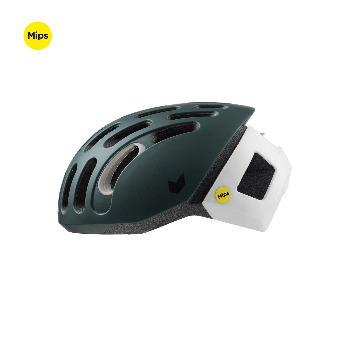 Catlike Whisper II Cycling Helmet | Deep Forset Green/White