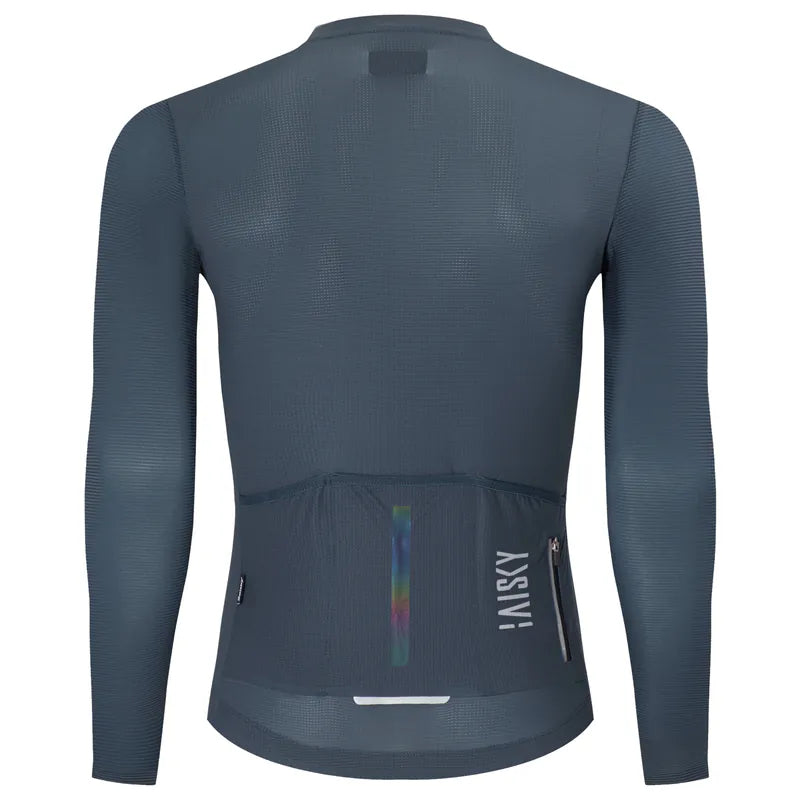 Baisky Men’s Cycling Long Jersey  | Purity IV Gray Blue