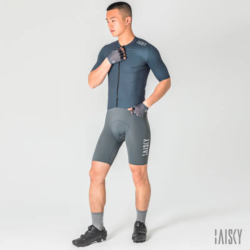 Baisky Men's Cycling Short Jersey | Purity V Grey Blue