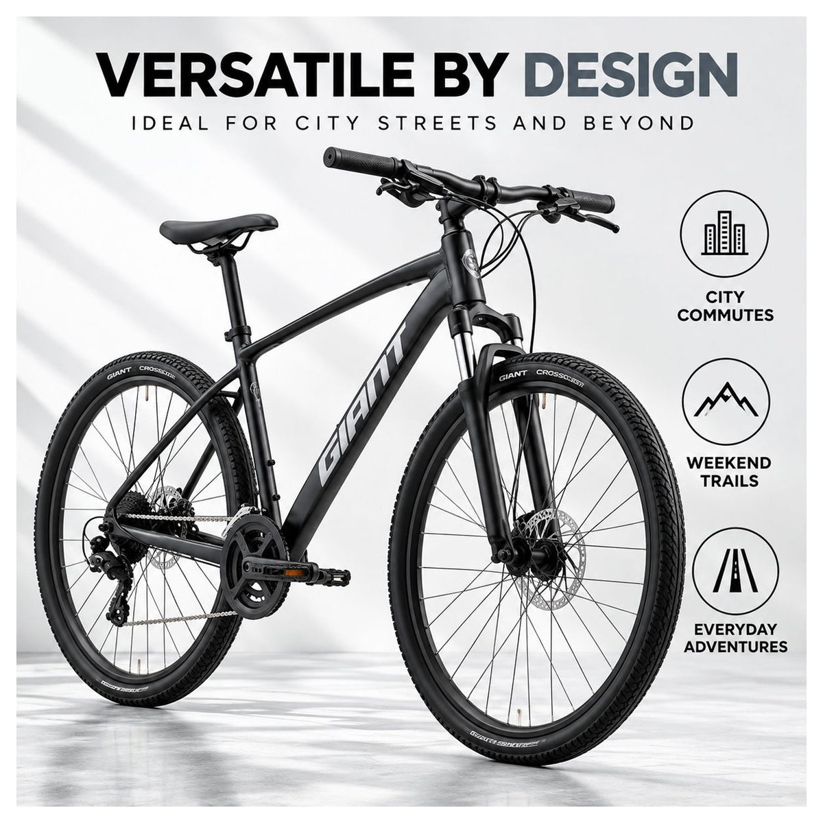 GIANT Roam 4 Gravel Bike | Stealth Chrome - Small