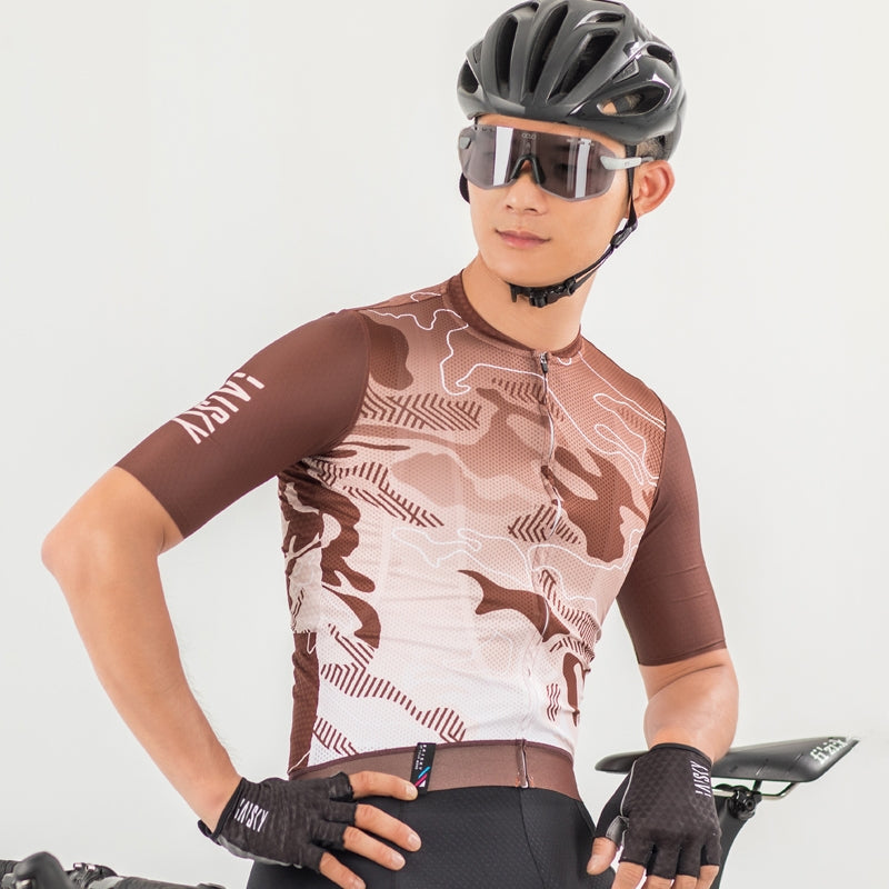 Baisky Men's Cycling Short Jersey | Geology Brown