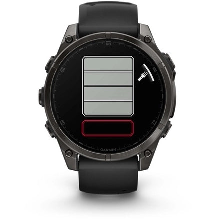 GARMIN Fenix® 8 AMOLED Multisport Smartwatch | Sapphire Carbon Gray DLC Titanium |47 mm