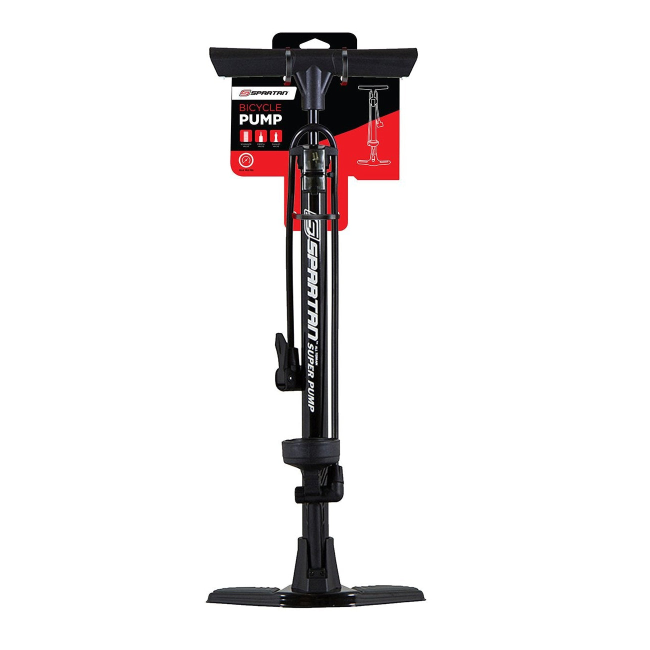 Spartan Spartan Bicycle Pump With Guag
