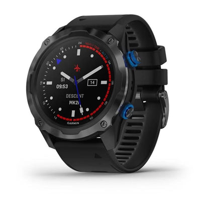 GARMIN Descent Mk2i Smartwatch – Titanium Carbon Grey DLC with Black Band