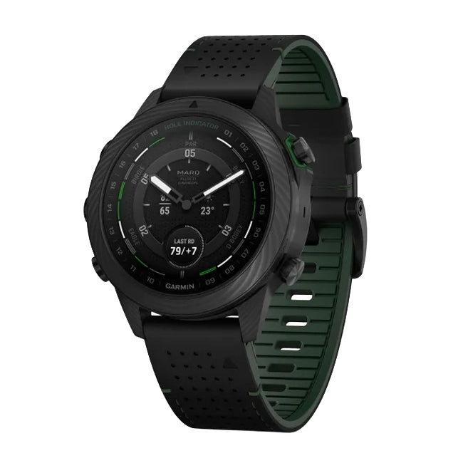 GARMIN MARQ Golfer Gen 2 Carbon Edition Modern Tool Watch - Black/Matte Green