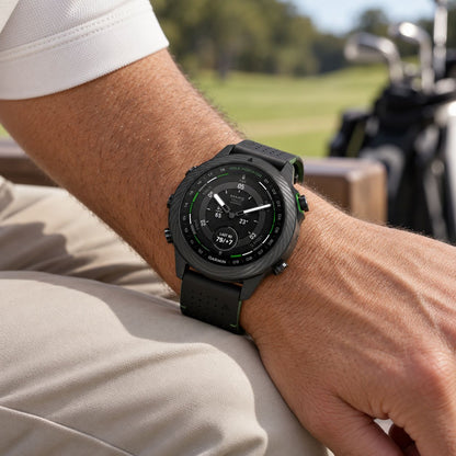 GARMIN MARQ Golfer Gen 2 Carbon Edition Modern Tool Watch - Black/Matte Green