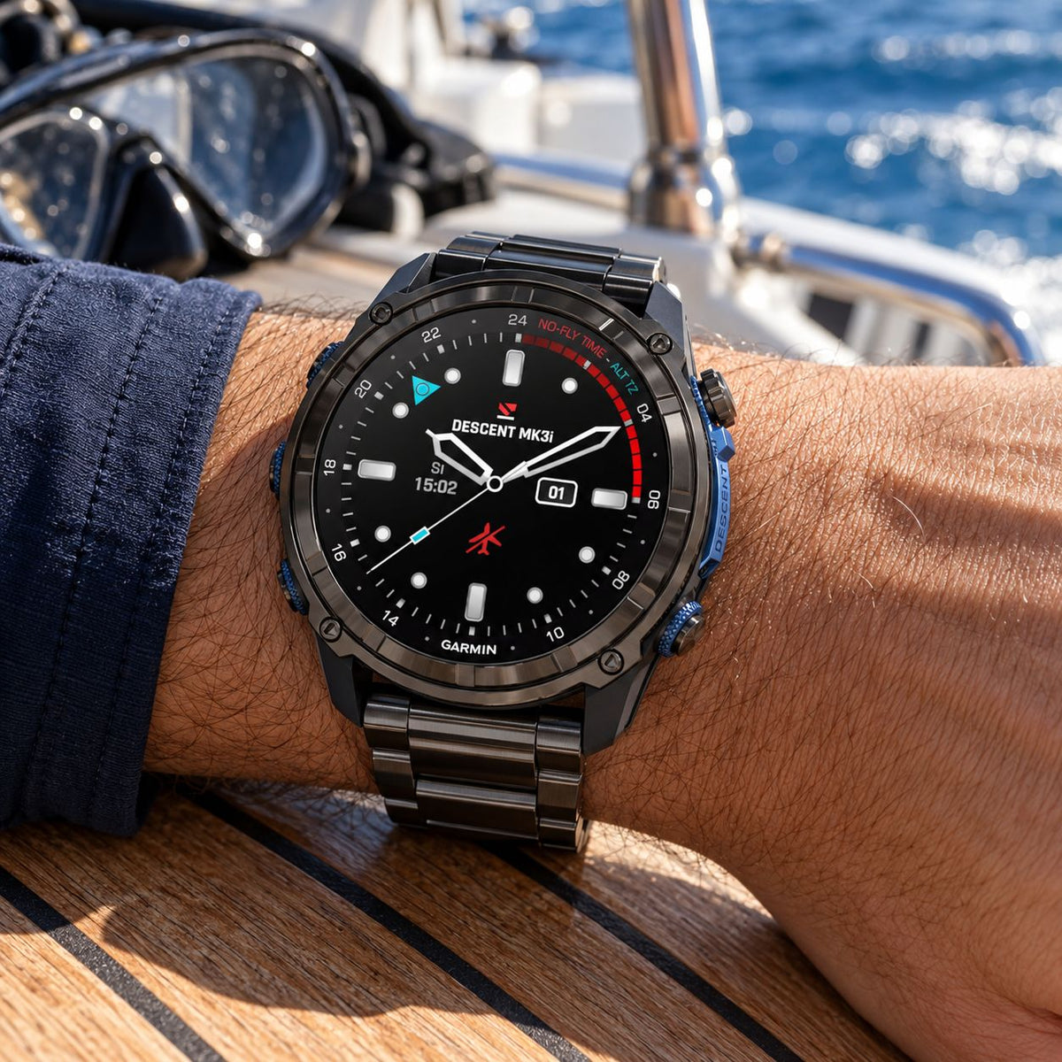 GARMIN Descent Mk3i Dive Computer Smartwatch - Carbon Grey DLC Titanium with DLC Titanium Band | 51 mm