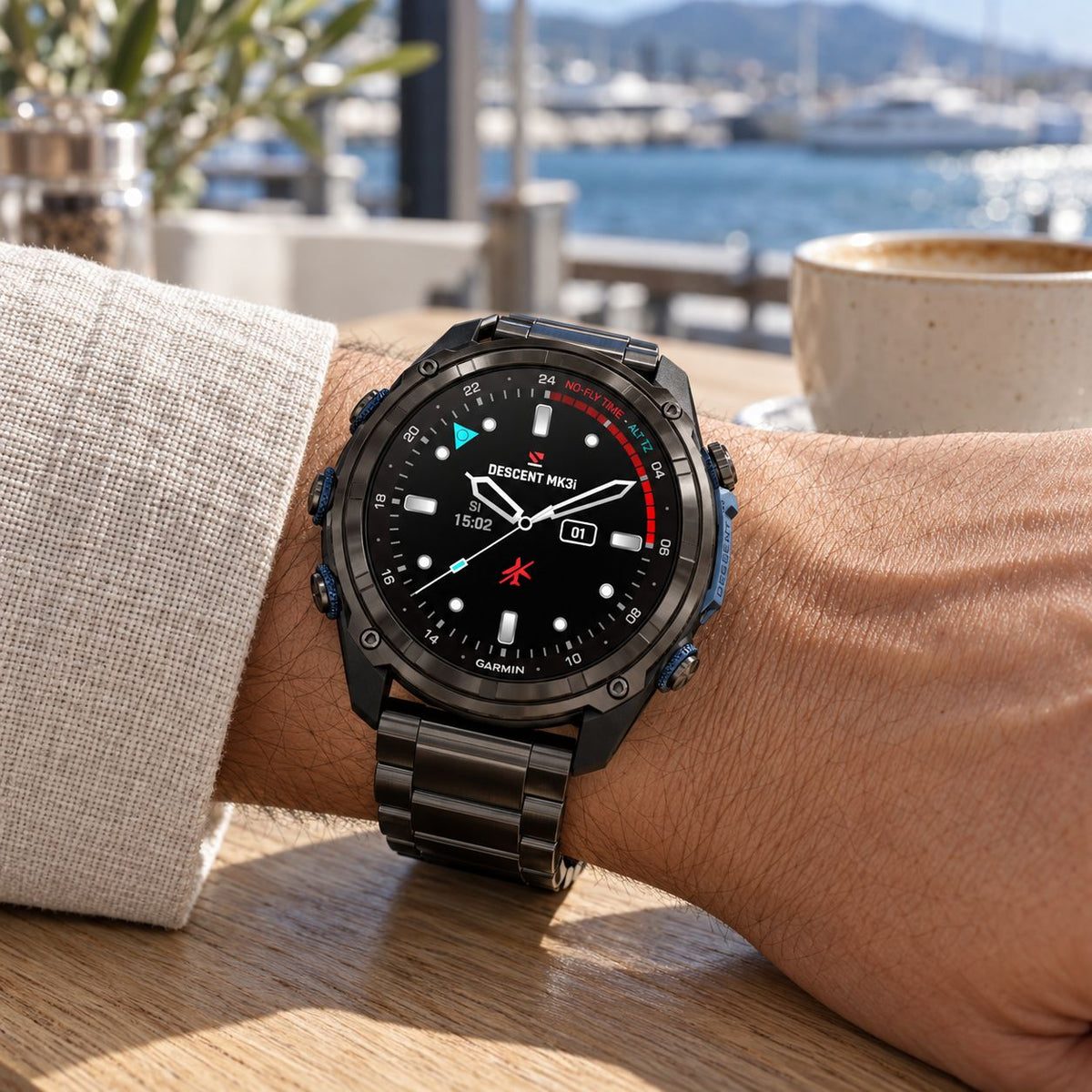 GARMIN Descent Mk3i Dive Computer Smartwatch - Carbon Grey DLC Titanium with DLC Titanium Band | 51 mm