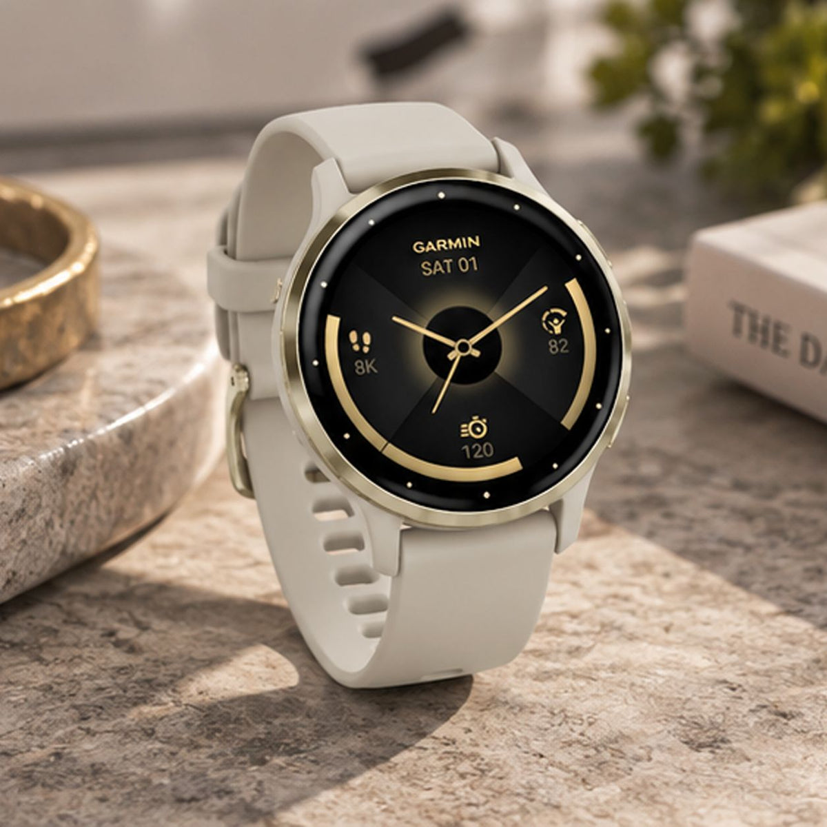 GARMIN Venu 3S GPS Fitness Smartwatch - | Silicone Band