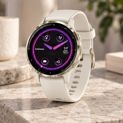 GARMIN Venu 3S GPS Fitness Smartwatch - | Silicone Band