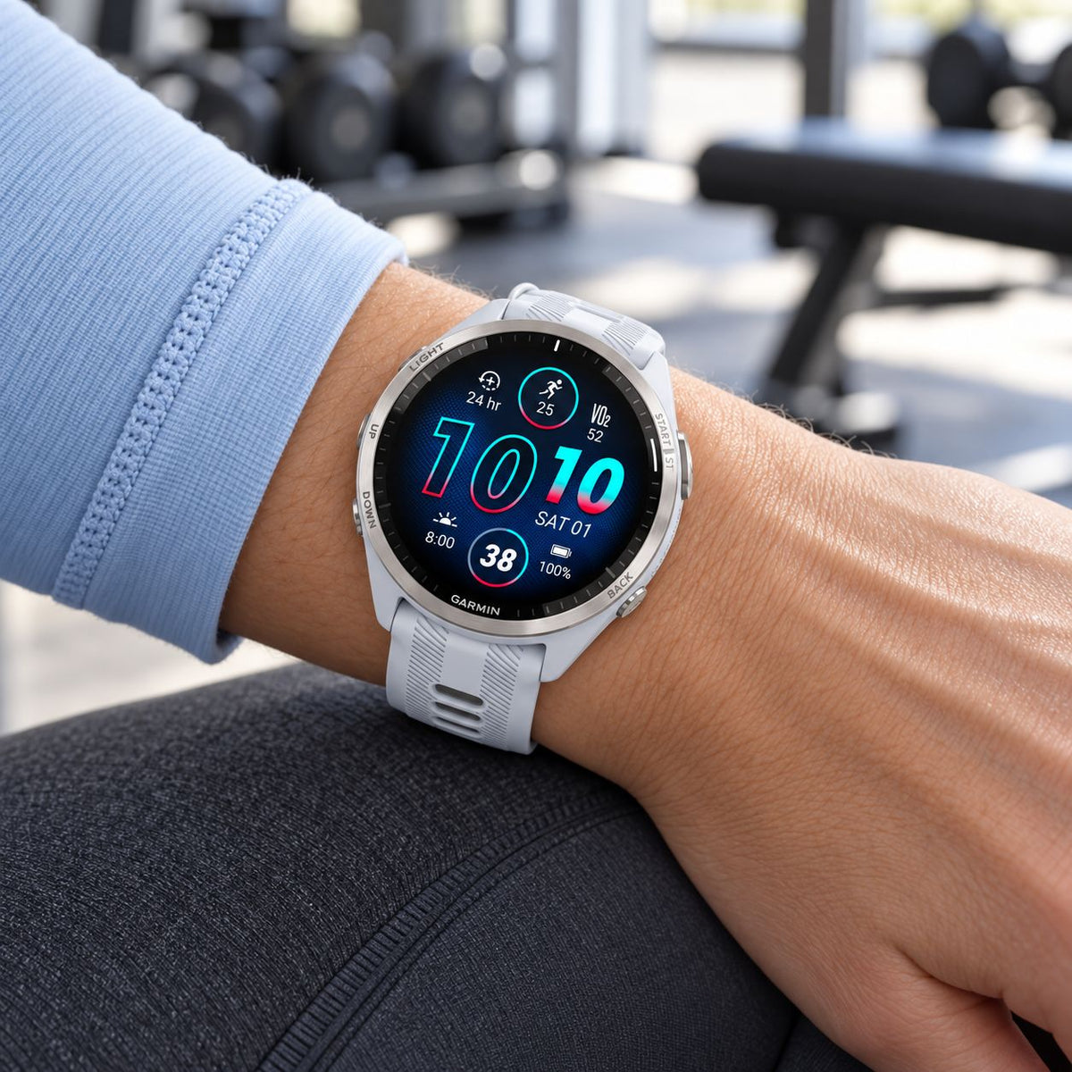 GARMIN Forerunner® 965 GPS Smartwatch | Carbon Grey DLC Titanium Bezel with Black Case