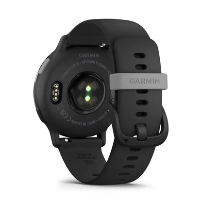 GARMIN Vivoactive 5 GPS Fitness Smartwatch - Slate Aluminum Bezel with Black Case | Silicone Band