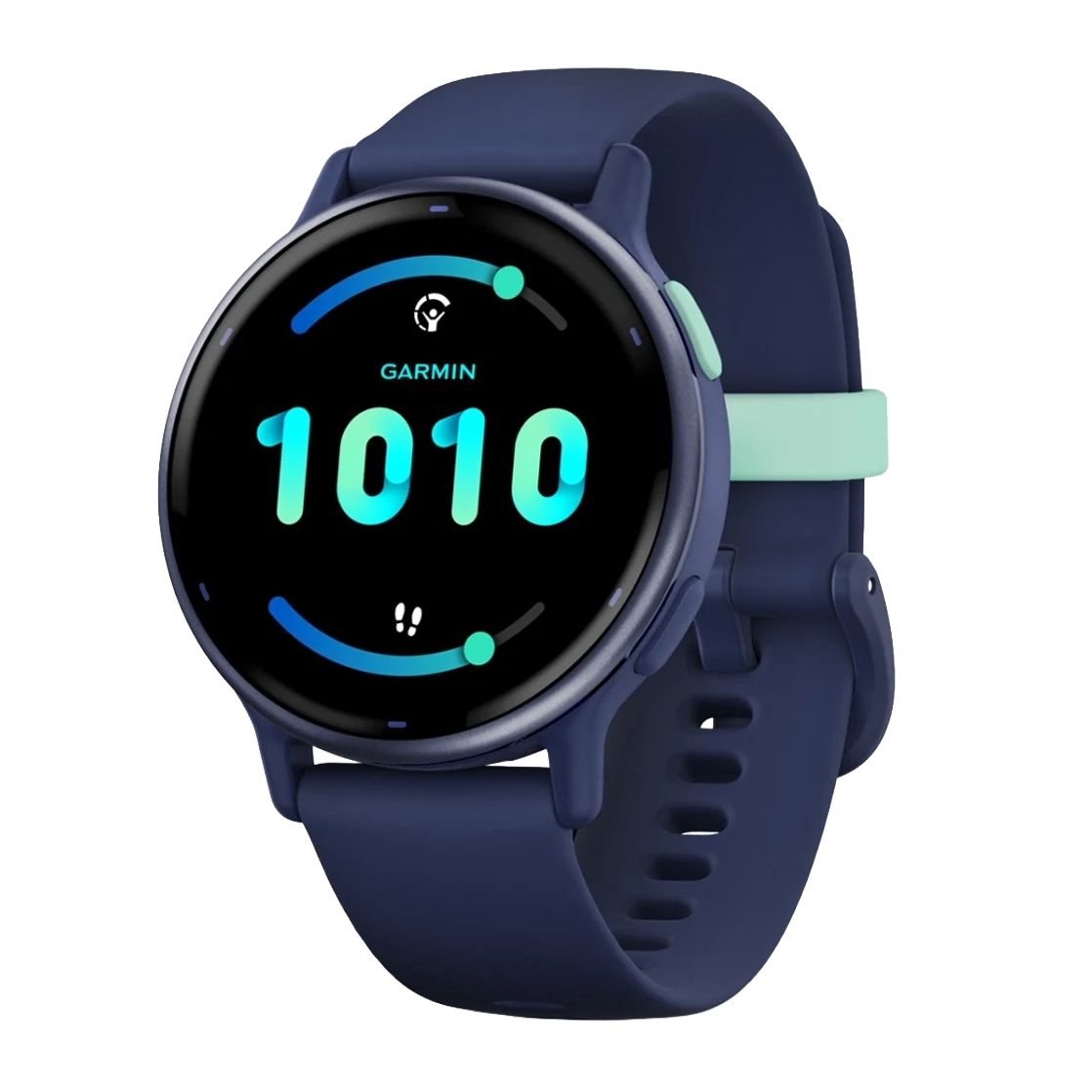GARMIN Vivoactive 5 GPS Fitness Smartwatch - Metallic Navy Aluminum Bezel with Navy Case and Silicone Band