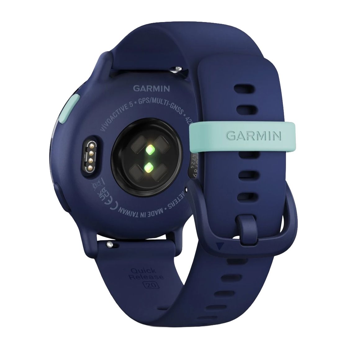 GARMIN Vivoactive 5 GPS Fitness Smartwatch - Metallic Navy Aluminum Bezel with Navy Case and Silicone Band
