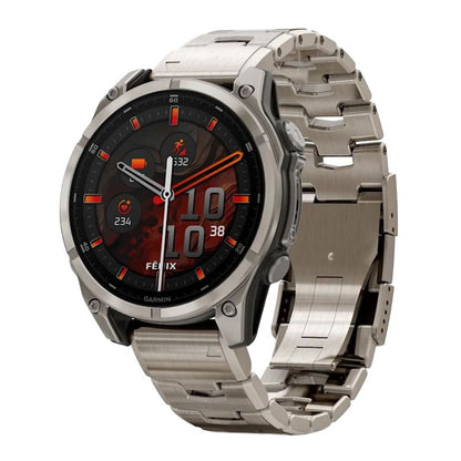 GARMIN Fenix 8 AMOLED GPS Smartwatch - Sapphire, Titanium with Vented Titanium Bracelet | 47 mm