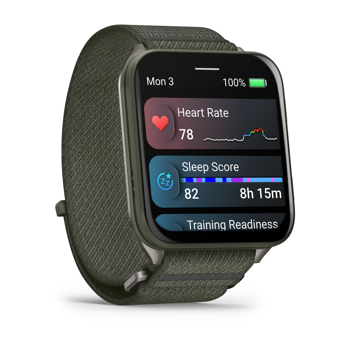 GARMIN Venu X1 Premium GPS Smartwatch - Moss | Nylon Band