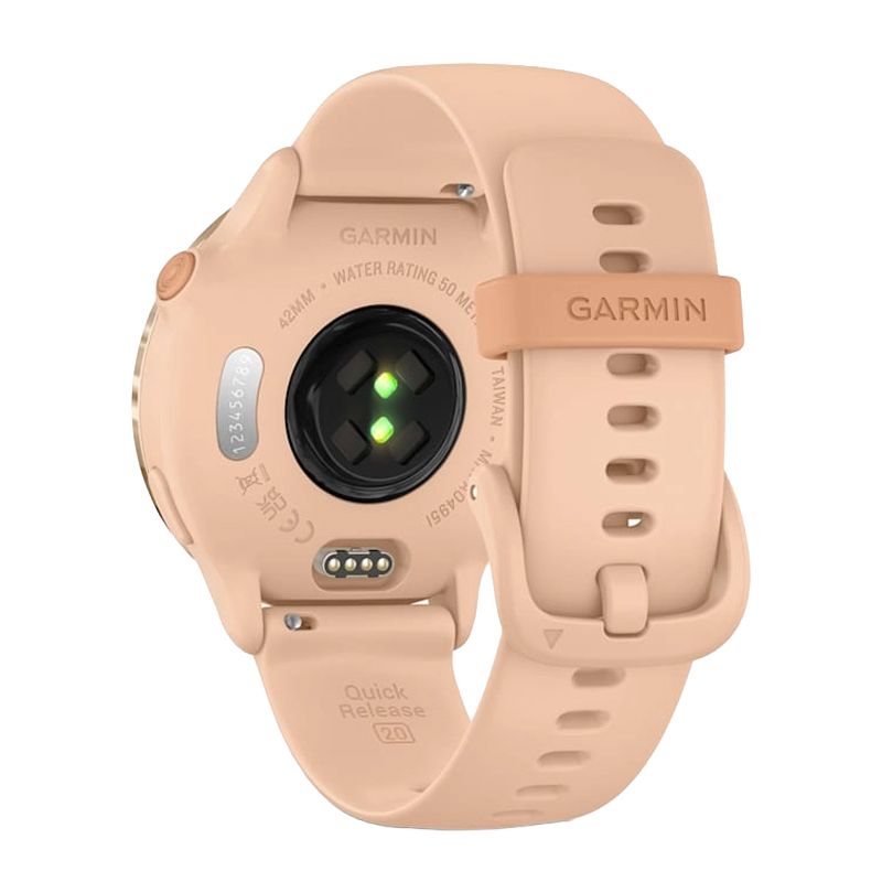 GARMIN Vivoactive 6 GPS Fitness Smartwatch - Metallic Pink Dawn with Pink Dawn Silicone Band