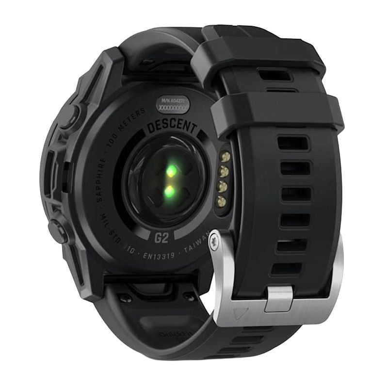 GARMIN Descent G2 Dive Computer Smartwatch - Black with Black Silicone Band