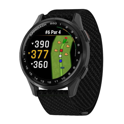 GARMIN Approach S50 GPS Golf Smartwatch - Cream Gold Aluminium with Ivory | Nylon Band