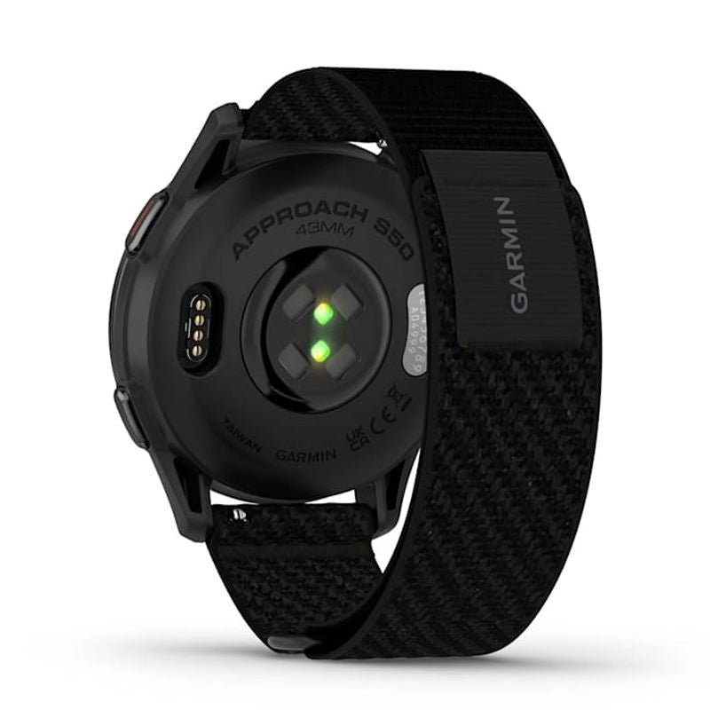 GARMIN Approach S50 GPS Golf Smartwatch - Cream Gold Aluminium with Ivory | Nylon Band