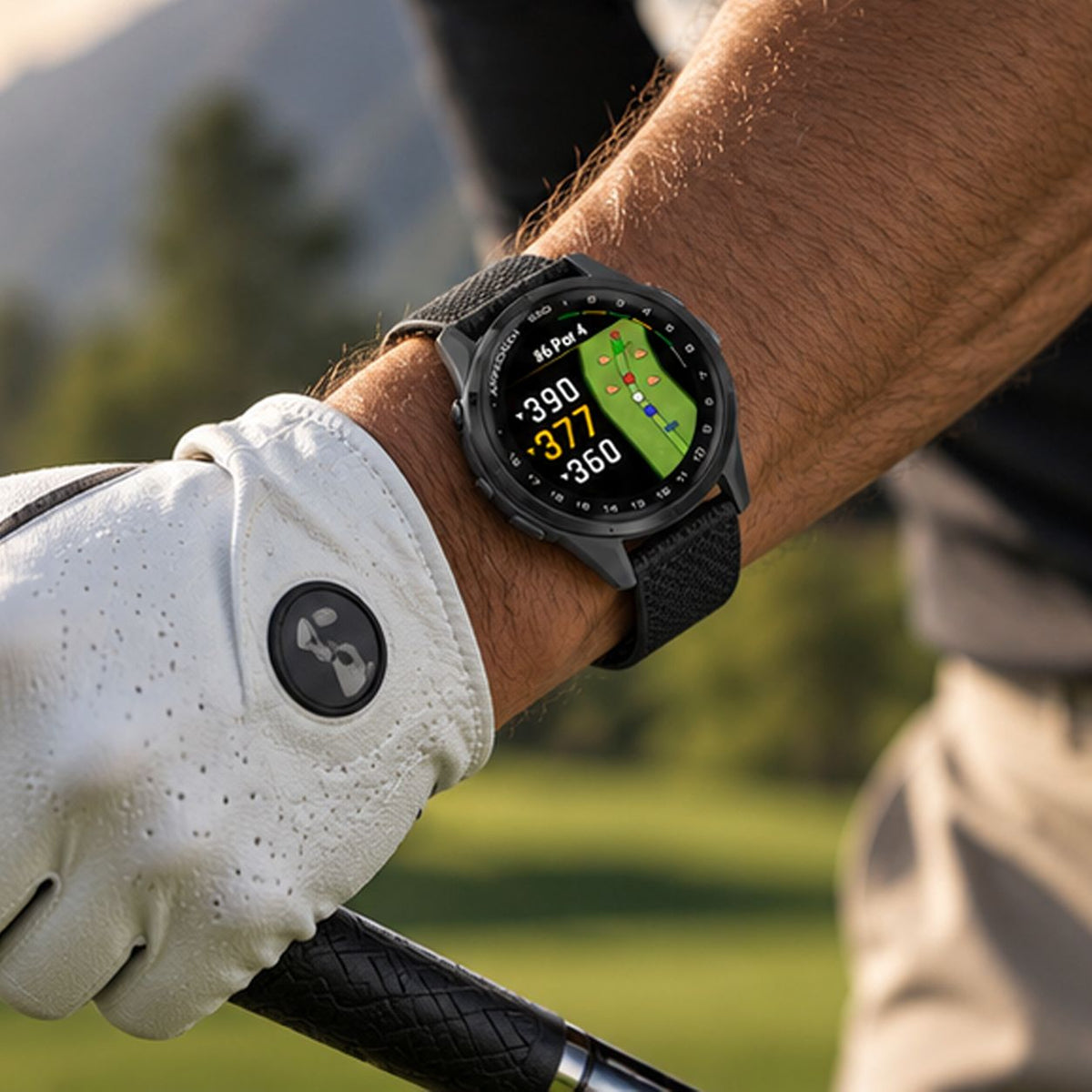 GARMIN Approach S50 GPS Golf Smartwatch - Cream Gold Aluminium with Ivory | Nylon Band