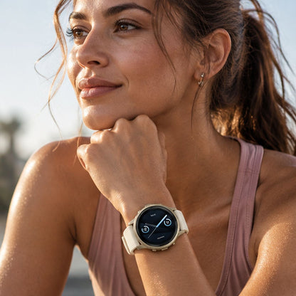 GARMIN Venu 4 GPS Fitness Smartwatch - Lunar Gold with Bone | 41mm