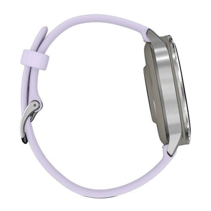 GARMIN Venu 4 GPS Smartwatch - Silver with Periwinkle Silicone Band | 41 mm