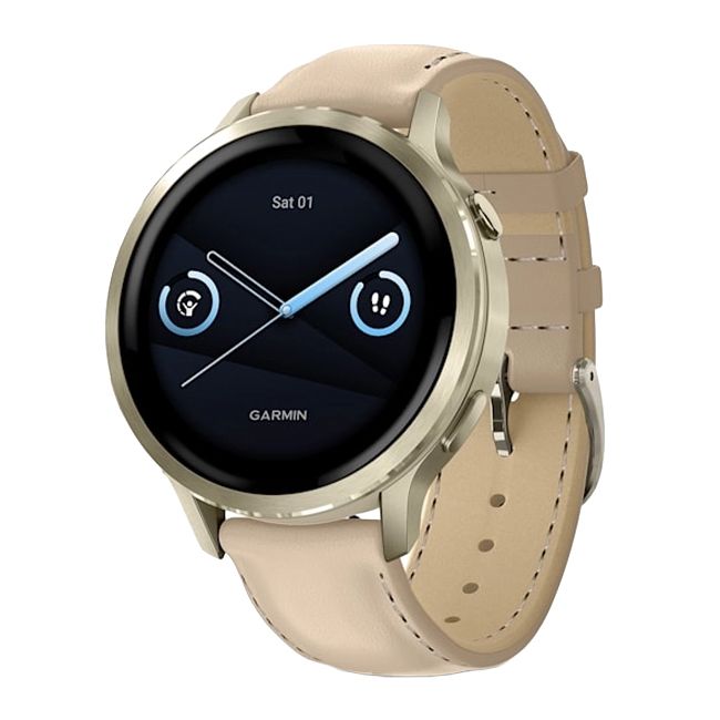 GARMIN Venu 4 GPS Smartwatch - Silver with Periwinkle Silicone Band | 41 mm