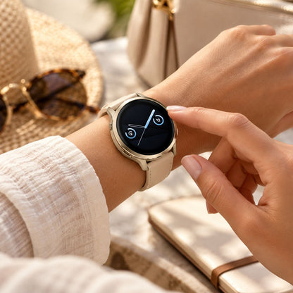 GARMIN Venu 4 GPS Smartwatch - Silver with Periwinkle Silicone Band | 41 mm