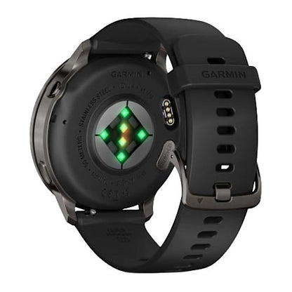 GARMIN Venu 4 GPS Smartwatch - Silver with Periwinkle Silicone Band | 41 mm