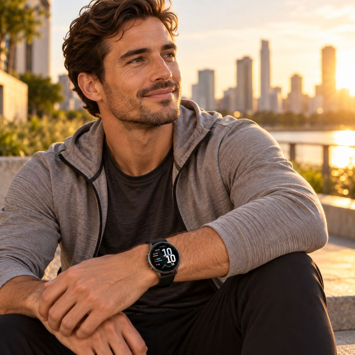 GARMIN Venu 4 GPS Smartwatch - Silver with Periwinkle Silicone Band | 41 mm