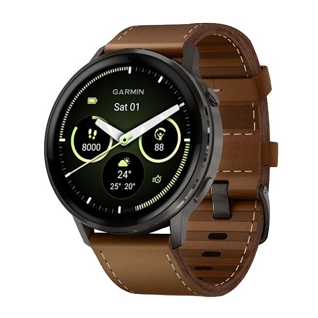 GARMIN Venu 4 GPS Smartwatch - Silver with Periwinkle Silicone Band | 41 mm