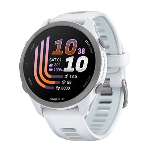 GARMIN Forerunner 170 Music GPS Running Smartwatch - Whitestone with Whitestone/Cloud Blue Band