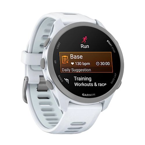 GARMIN Forerunner 170 Music GPS Running Smartwatch - Whitestone with Whitestone/Cloud Blue Band