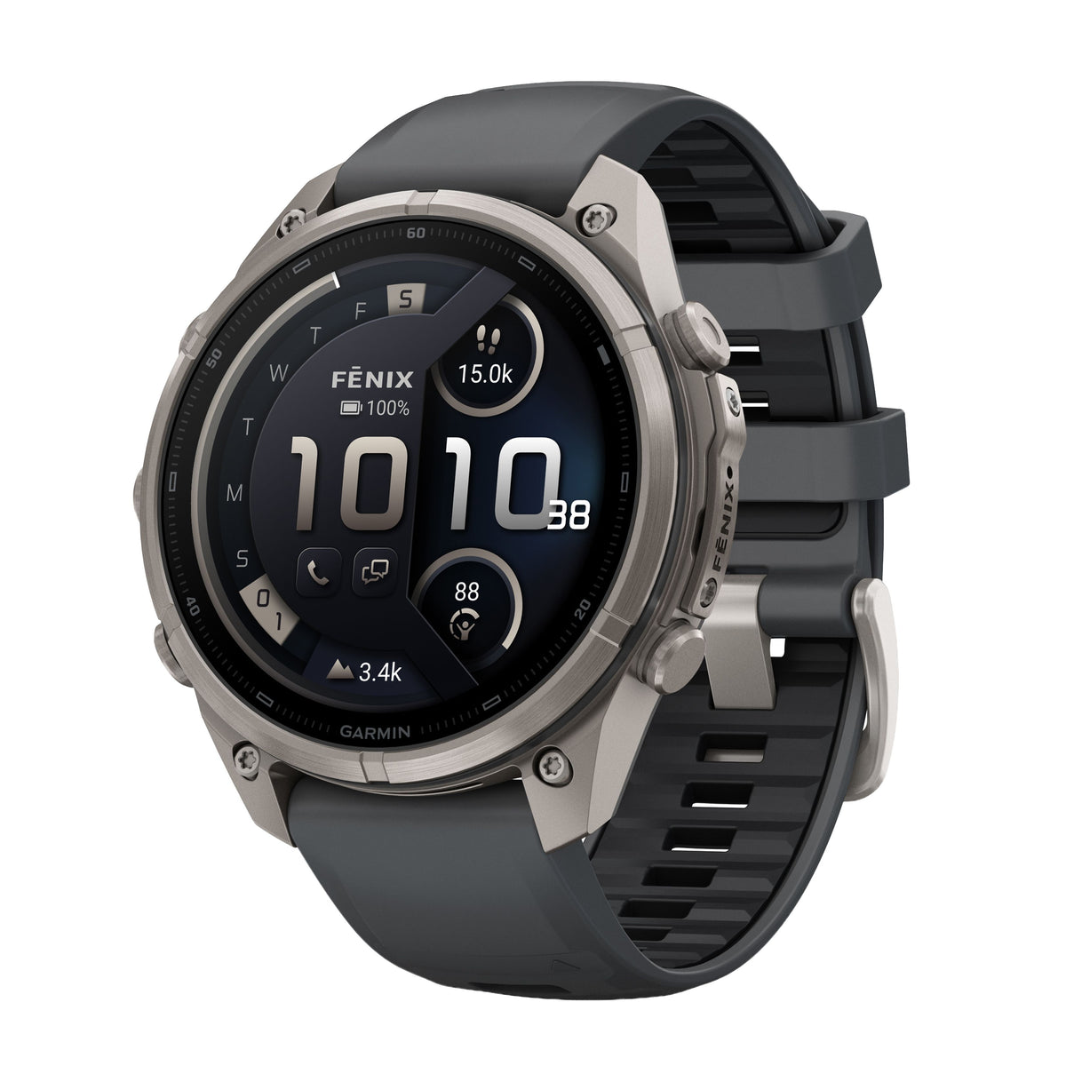GARMIN Fenix 9 Pro GPS Smartwatch - Autumn Gold Titanium with Cream/French Grey Silicone Band | 43 mm
