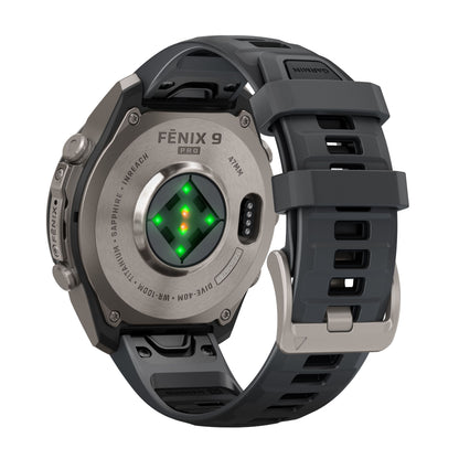 GARMIN Fenix 9 Pro GPS Smartwatch - Autumn Gold Titanium with Cream/French Grey Silicone Band | 43 mm