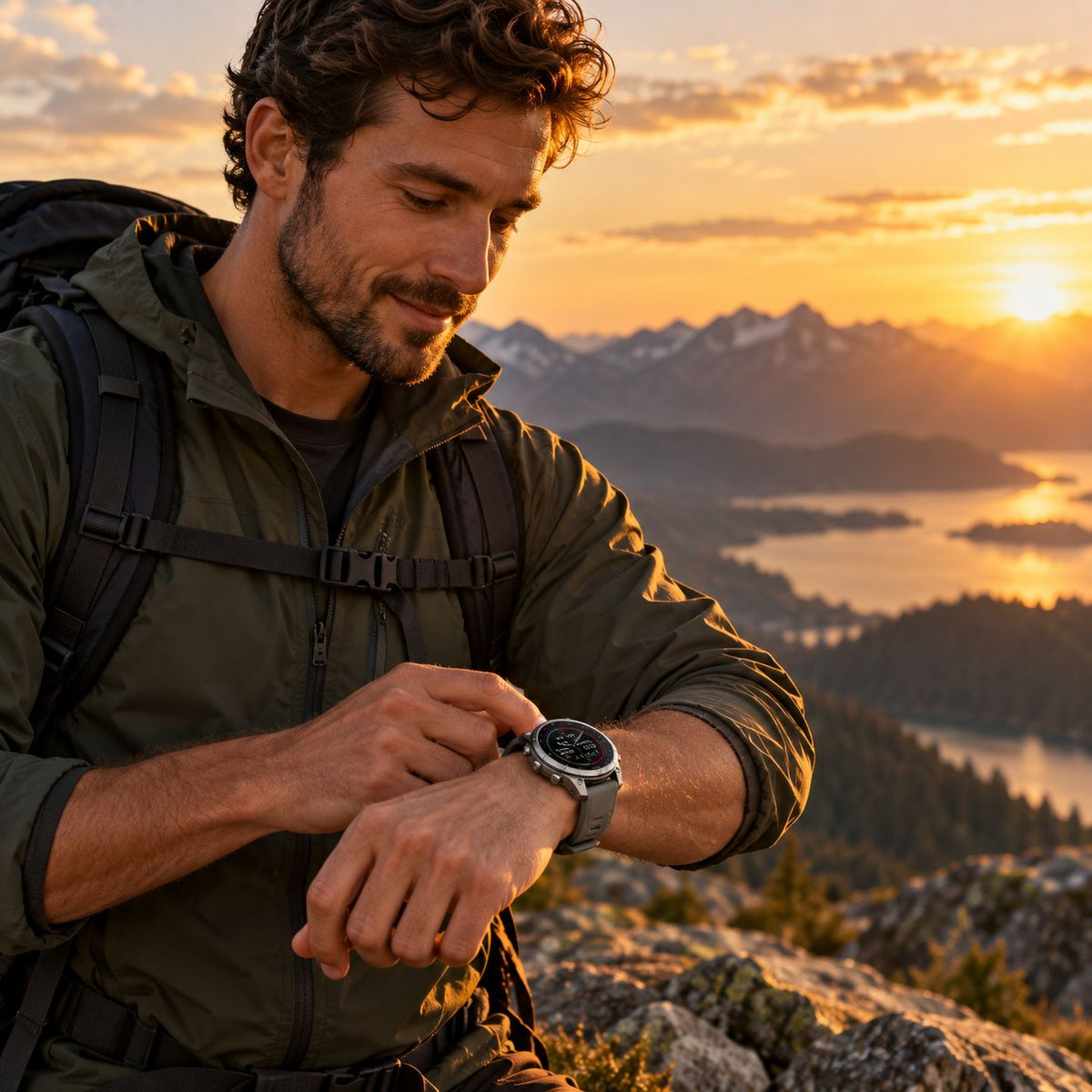 GARMIN Fenix 9 Pro Solar GPS Multisport Smartwatch - Titanium with Pebble Grey Silicone Band | 47 mm