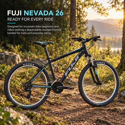 Fuji Nevada 26 1.9 V-Break Mountain Bike - Satin Black | 13 Inch