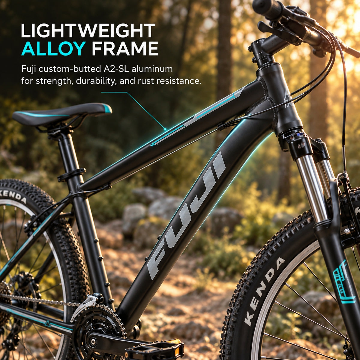 Fuji Nevada 26 1.9 V-Break Mountain Bike - Satin Black | 13 Inch