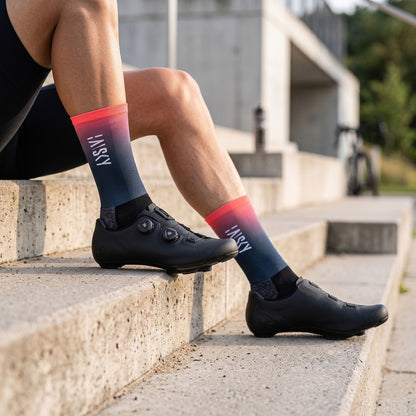 Baisky Aerodynamic Cycling Socks Flow Pink - Medium