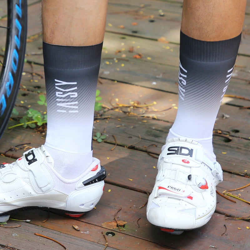Baisky Aerodynamic Sport Socks - Black White | Medium